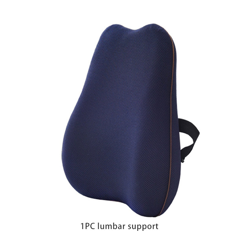 Summer Office Cushion Lumbar Back Support One Set Of Sedentary Gods Memory Foam Seat Cushion Chair Pad