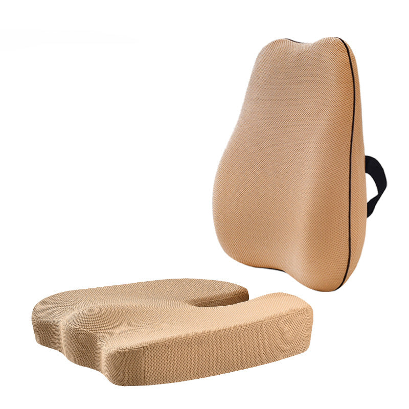 Summer Office Cushion Lumbar Back Support One Set Of Sedentary Gods Memory Foam Seat Cushion Chair Pad