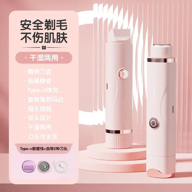 Women Mini Electric Hair Shaver Portable Waterproof Epilators Washable Blade Lady Girl Hair Removal Clipper