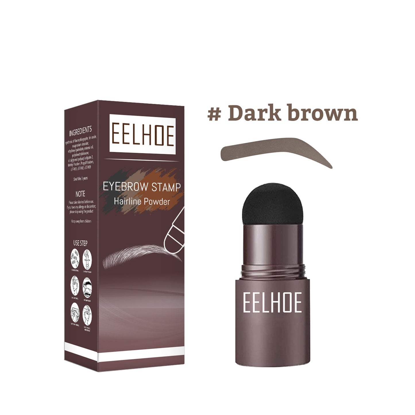 EELHOE Eyebrow Printing Mold Thrush Lazy Eyebrow Waterproof Anti-Sweat Hairline Powder Filling Makeup Eyebrow Cake Repairing Powder