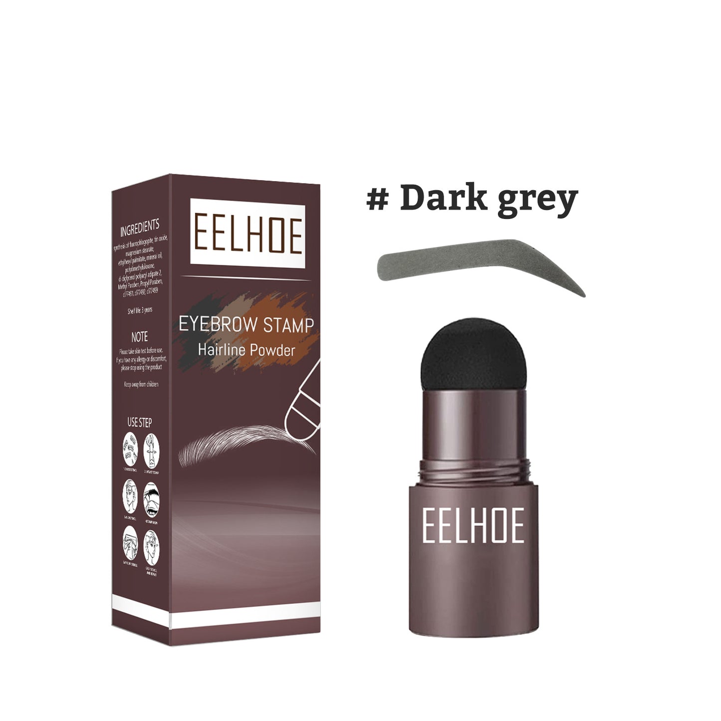 EELHOE Eyebrow Printing Mold Thrush Lazy Eyebrow Waterproof Anti-Sweat Hairline Powder Filling Makeup Eyebrow Cake Repairing Powder