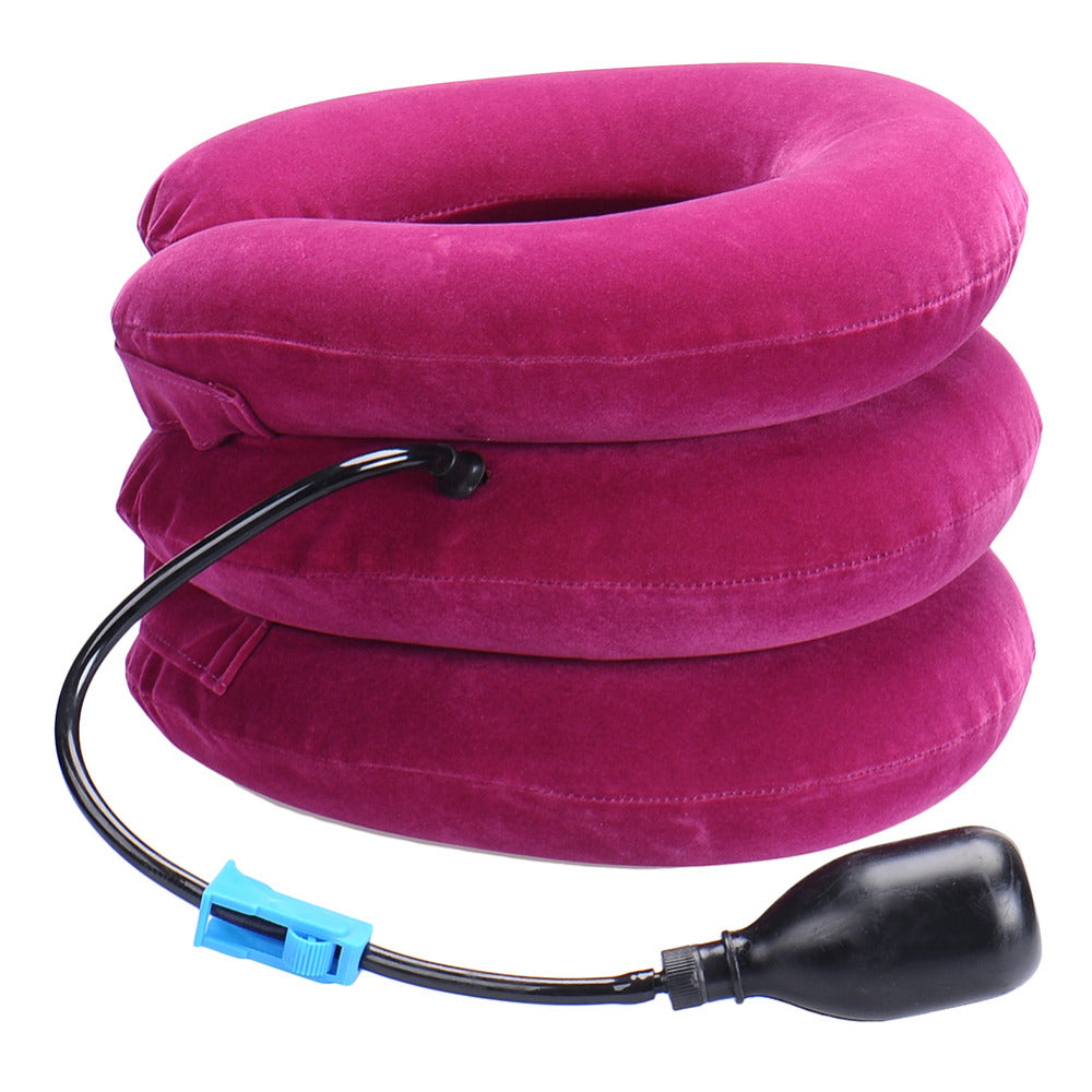 Neck cervical traction device inflatable collar Head Back Shoulder Neck Pain Headache health care massage device