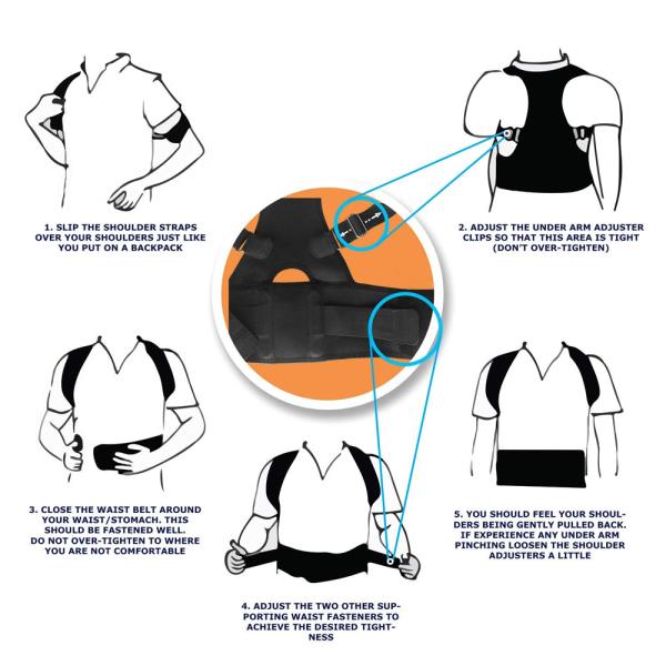 US-Posture-Corrector-Support-Magnetic-Back-Shoulder-Brace-Beltr-Men-Women SFC